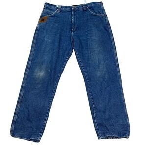 Wrangler Riggs‎ Workwear Jeans Medium Wash Mens 40x32 Fleece Lined DuraShield